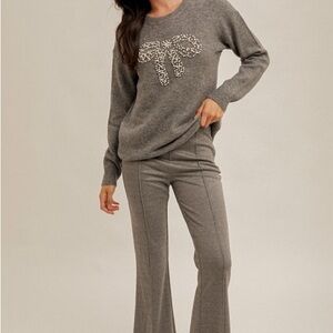 Hem & Thread Charcoal Flare Pants